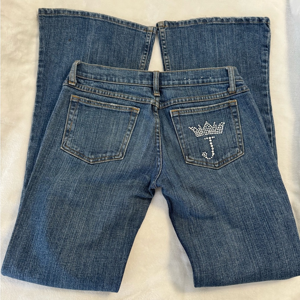 Juicy Couture Flare Jeans with Crown Detail